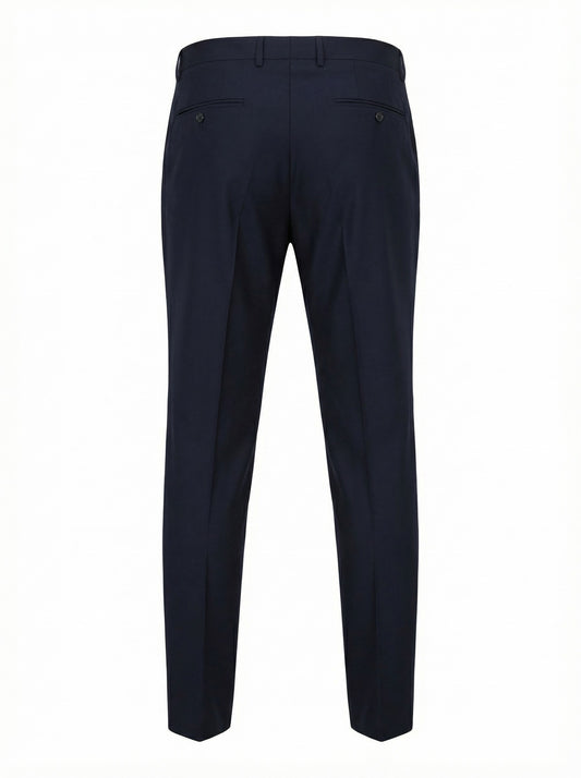Belvest Super 120s Wool Dress Pants in Navy