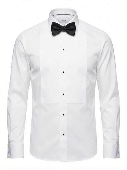 Eton Fine Striped Bib Evening Shirt Contemporary Fit