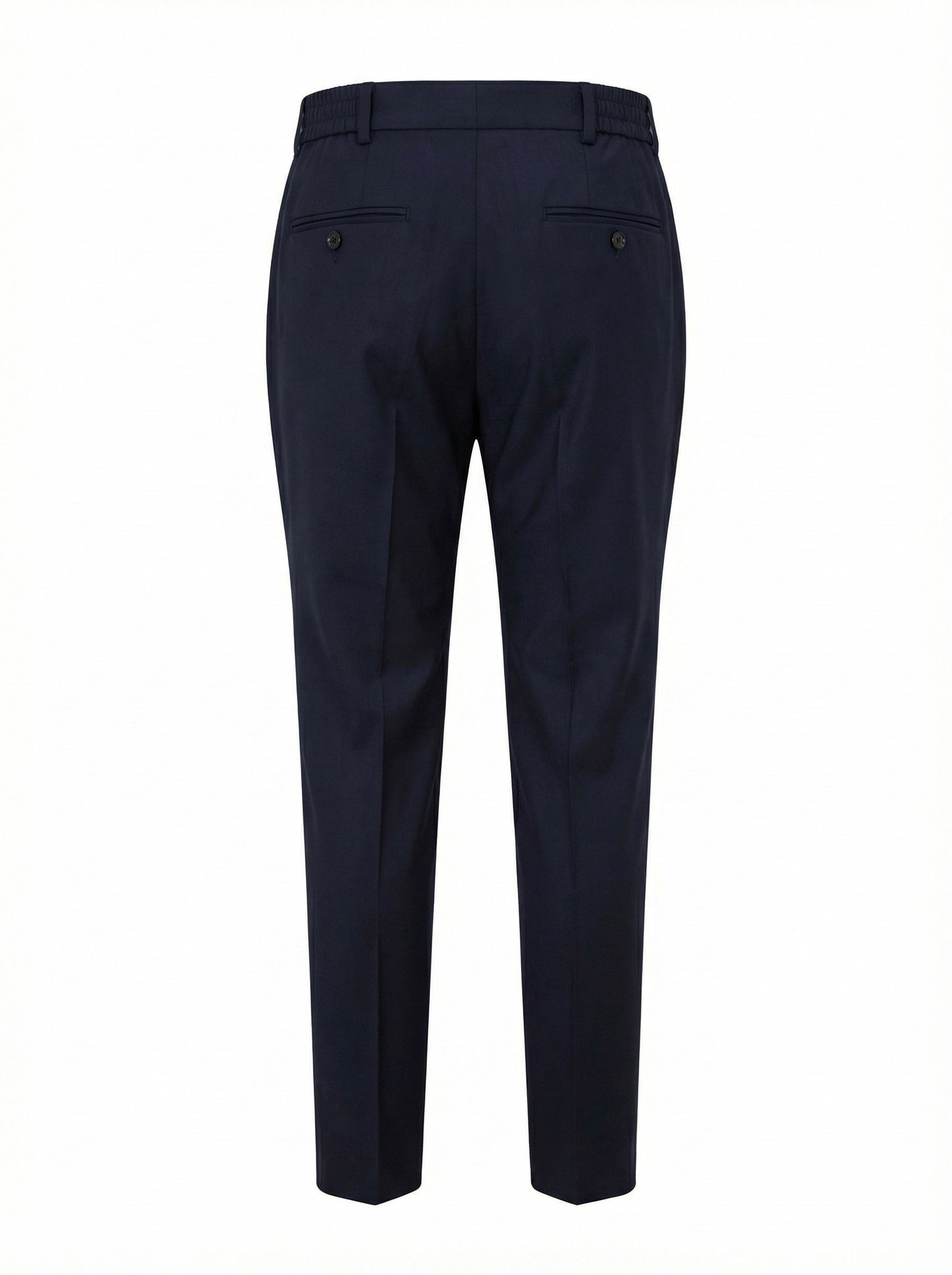 Fradi Wool Popeline Draw String Jogger Pants in Navy