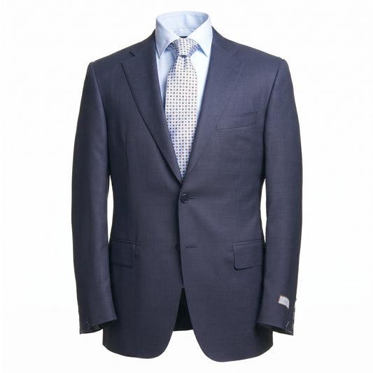 Canali 100% Wool Siena Model Suit in Dark Navy