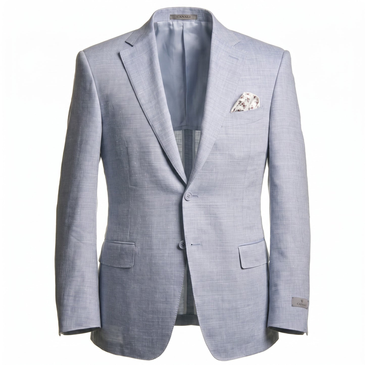Canali Siena Model Wool Blend Suit in Light Blue