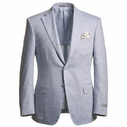 Canali Siena Model Wool Blend Suit in Light Blue