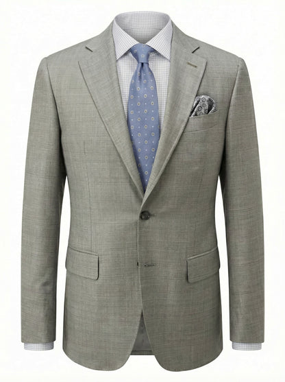 Canali Kei Model Suit in Stone Taupe