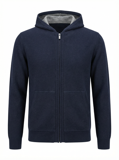 Codice Full Zip Hoodie in Navy
