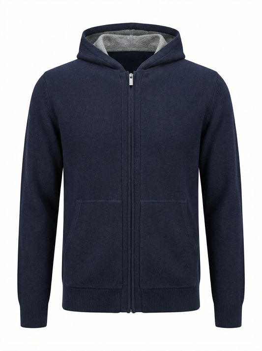 Codice Full Zip Hoodie in Navy