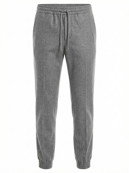 Fradi Piqué Jersey Jogger Pants in Light Gray