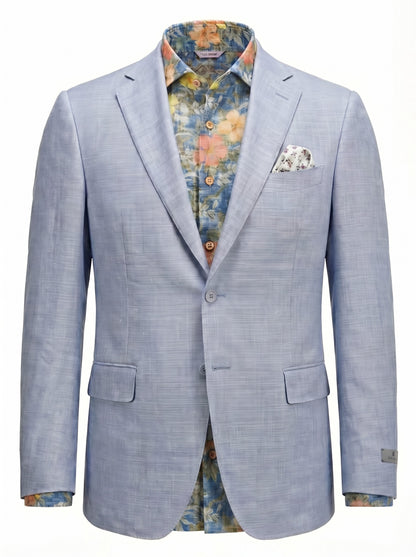Canali Siena Model Wool Blend Suit in Light Blue