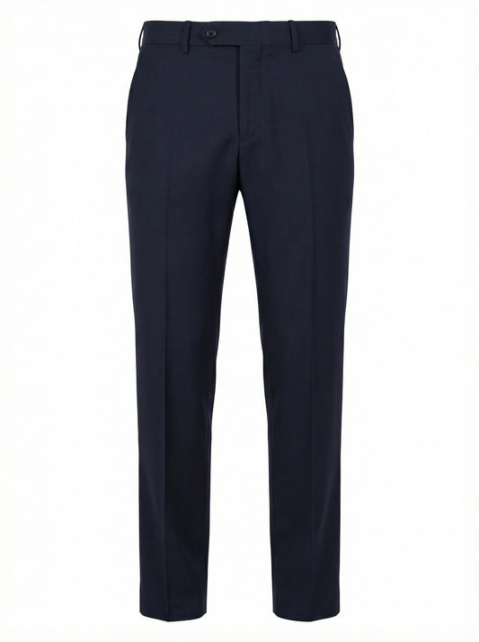 Belvest Super 120s Wool Dress Pants in Navy