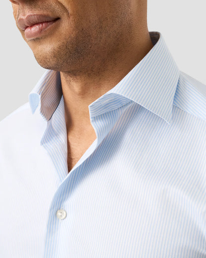 Eton Striped Cotton TENCEL™ Lyocell Shirt
