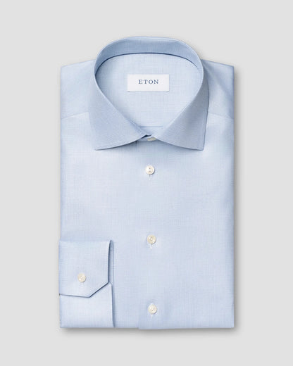 Eton Mélange Solid Cotton TENCEL™ Lyocell Shirt