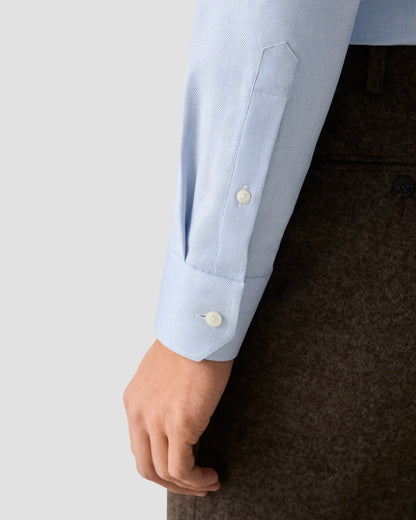 Eton Mélange Solid Cotton TENCEL™ Lyocell Shirt