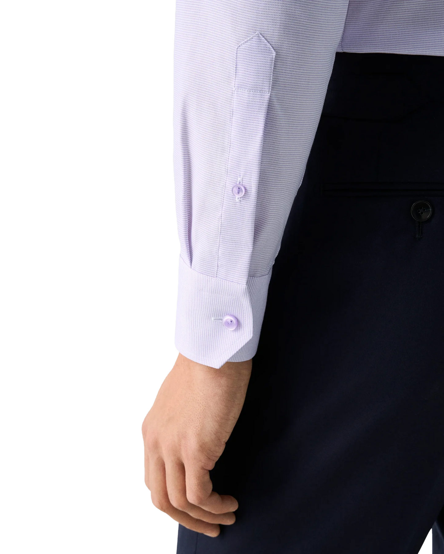 Eton Twill Dress Shirt in Purple