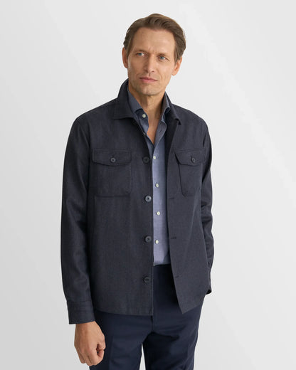 Eton Solid Blue Signature Oxford Shirt in Slim Fit