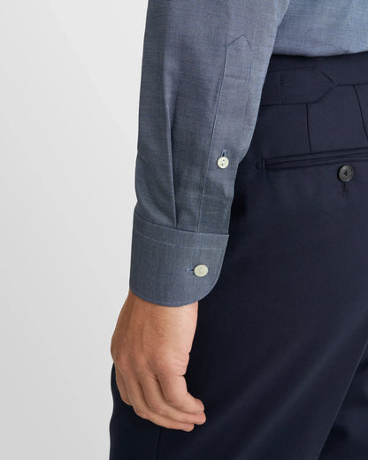 Eton Solid Blue Signature Oxford Shirt in Slim Fit