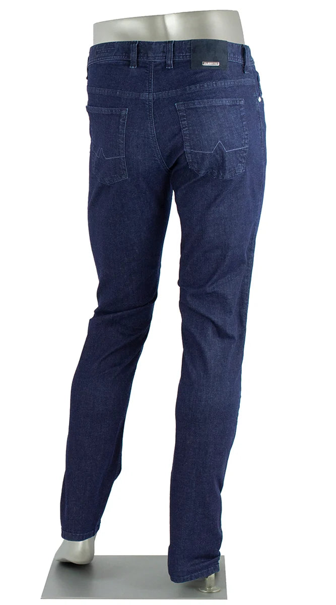 Alberto Jeans Pipe Regular Fit Light Weight Business Jean- Indigo