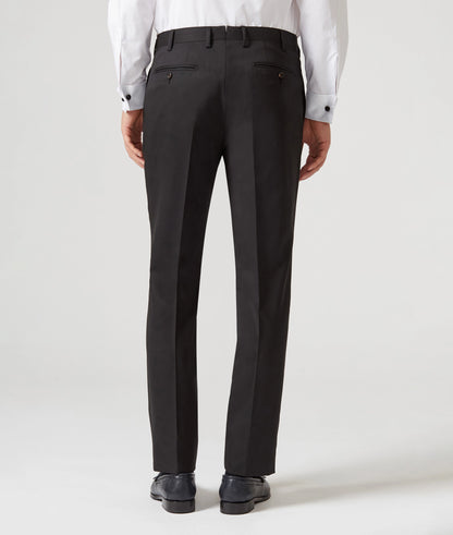 Pal Zileri 100% Wool Flat Front Dress Pants – Black