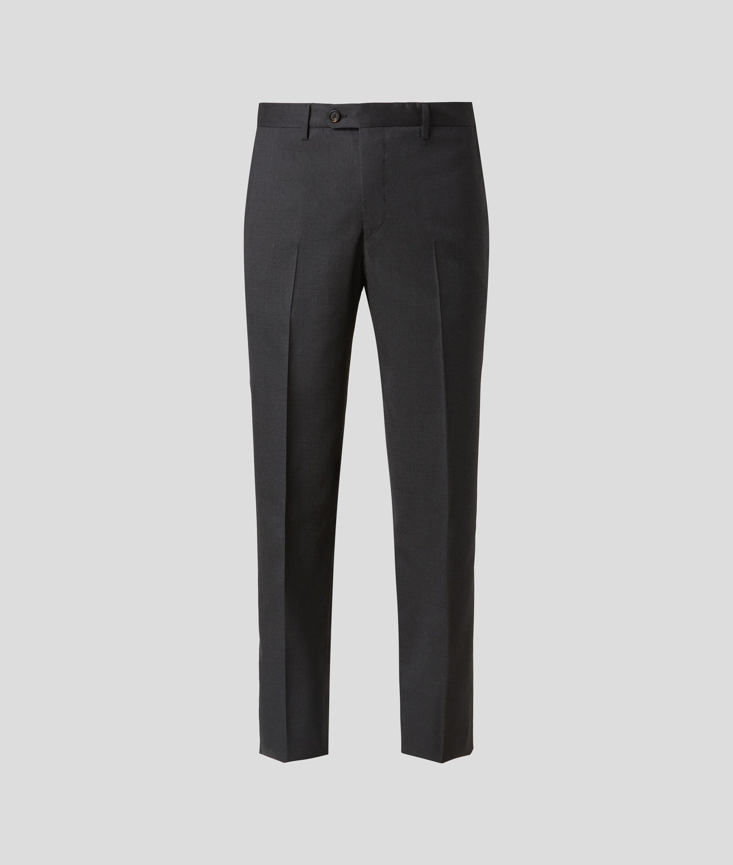 Pal Zileri 100% Wool Flat Front Dress Pants in Charcoal Gray