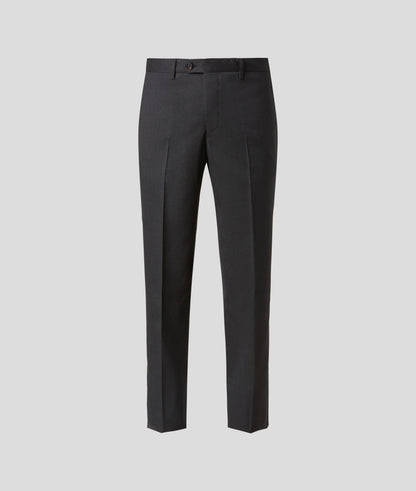 Pal Zileri 100% Wool Flat Front Dress Pants in Charcoal Gray