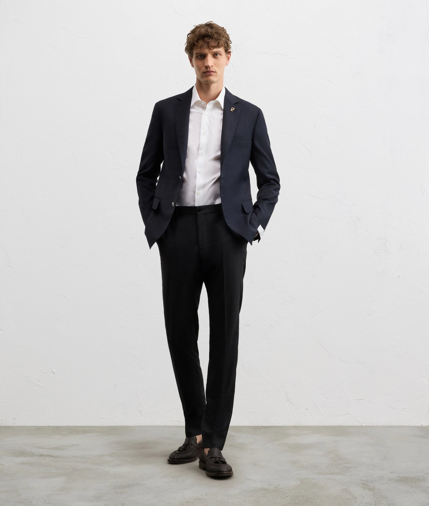 Pal Zileri Pure Wool Travel Key Model Blazer in Navy