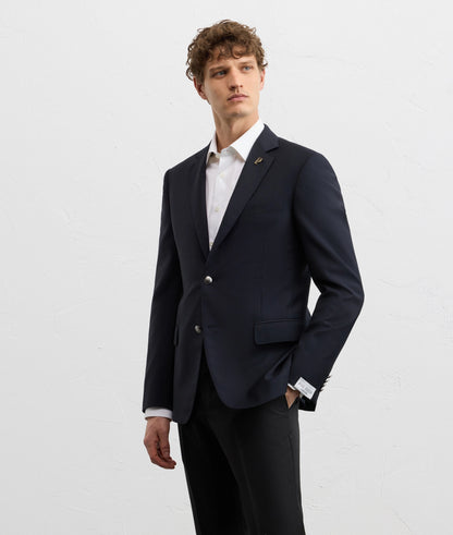 Pal Zileri Pure Wool Travel Key Model Blazer in Navy