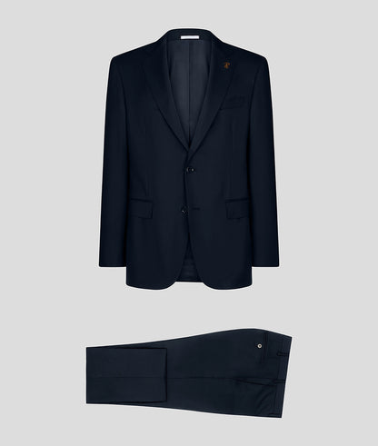 Pal Zileri Vicenza Model Suit (Z Model) Natural Comfort Wool Suit- Solid Navy Blue