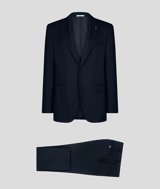 Pal Zileri Vicenza Model Suit (Z Model) Natural Comfort Wool Suit- Solid Navy Blue