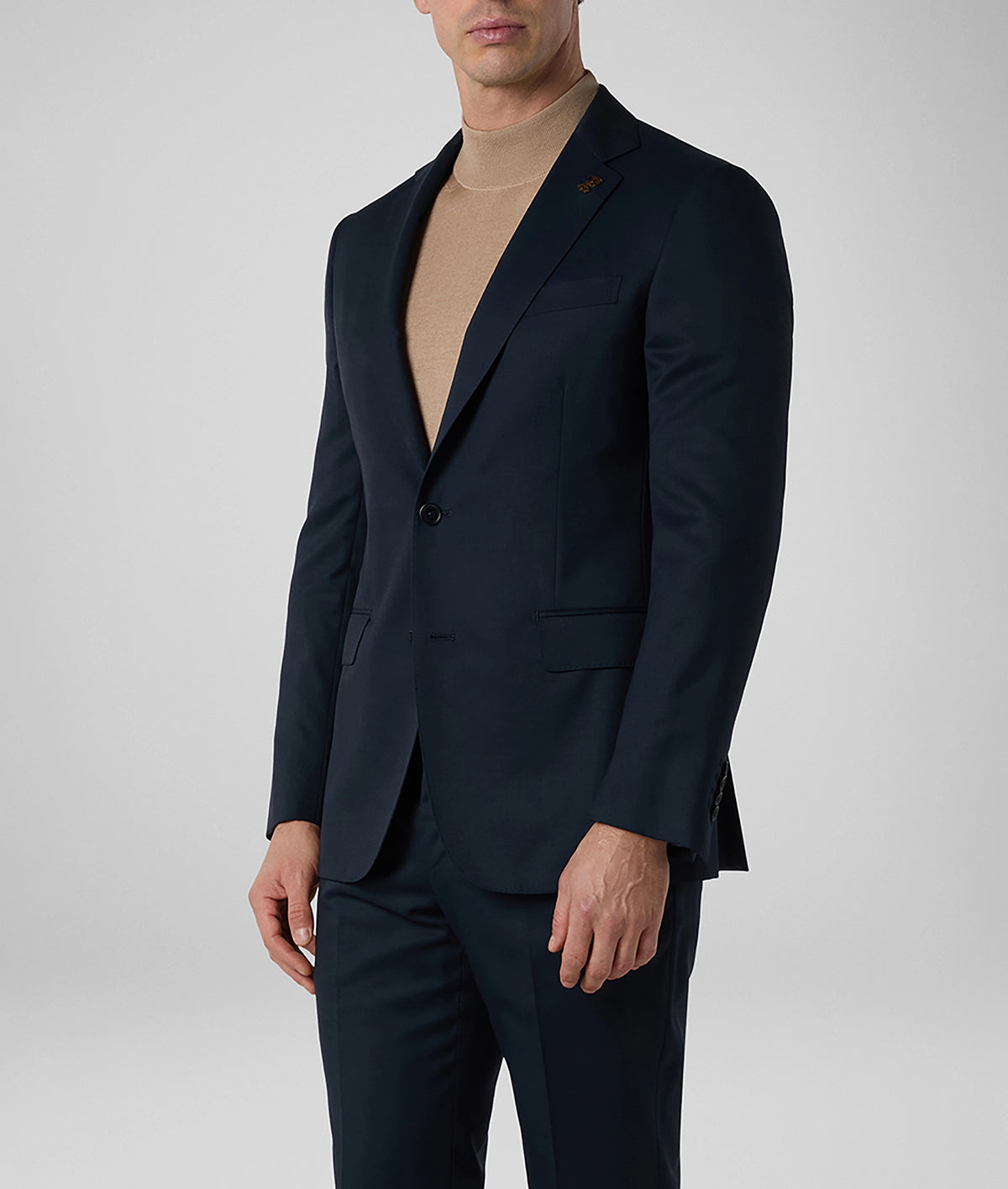 Pal Zileri Vicenza Model Suit (Z Model) Natural Comfort Wool Suit- Solid Navy Blue