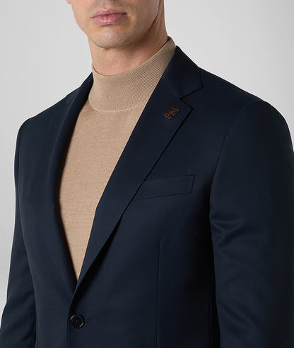 Pal Zileri Vicenza Model Suit (Z Model) Natural Comfort Wool Suit- Solid Navy Blue