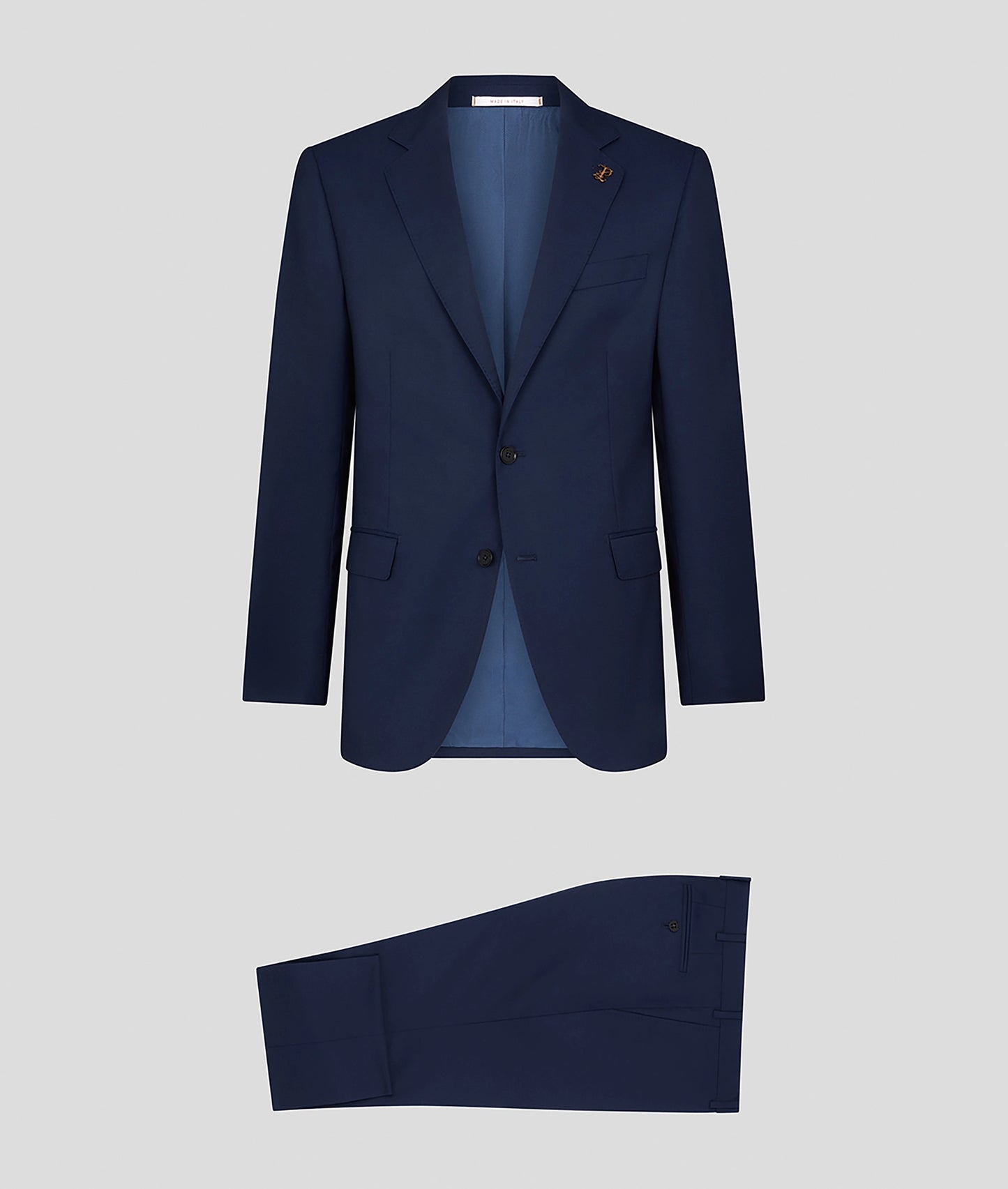 Pal Zileri Natural Comfort Wool Suit – Solid Mediterranean Blue