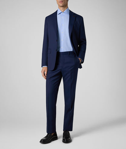 Pal Zileri Natural Comfort Wool Suit – Solid Mediterranean Blue