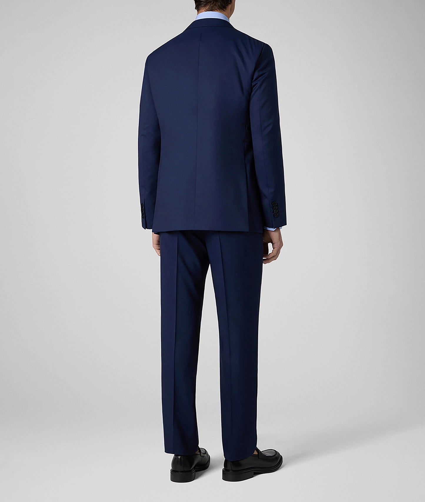 Pal Zileri Natural Comfort Wool Suit – Solid Navy Blue