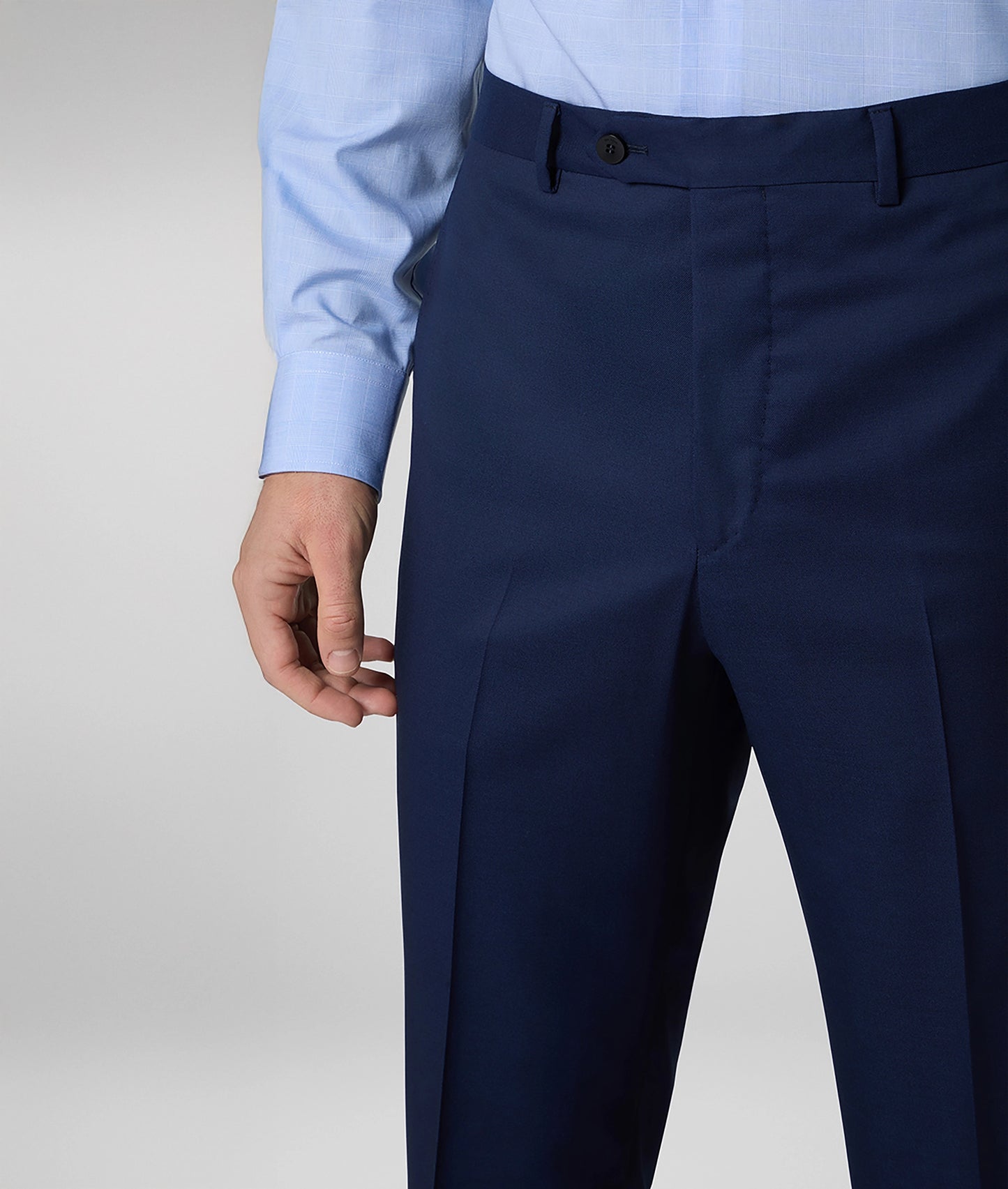 Pal Zileri Natural Comfort Wool Suit – Solid Navy Blue