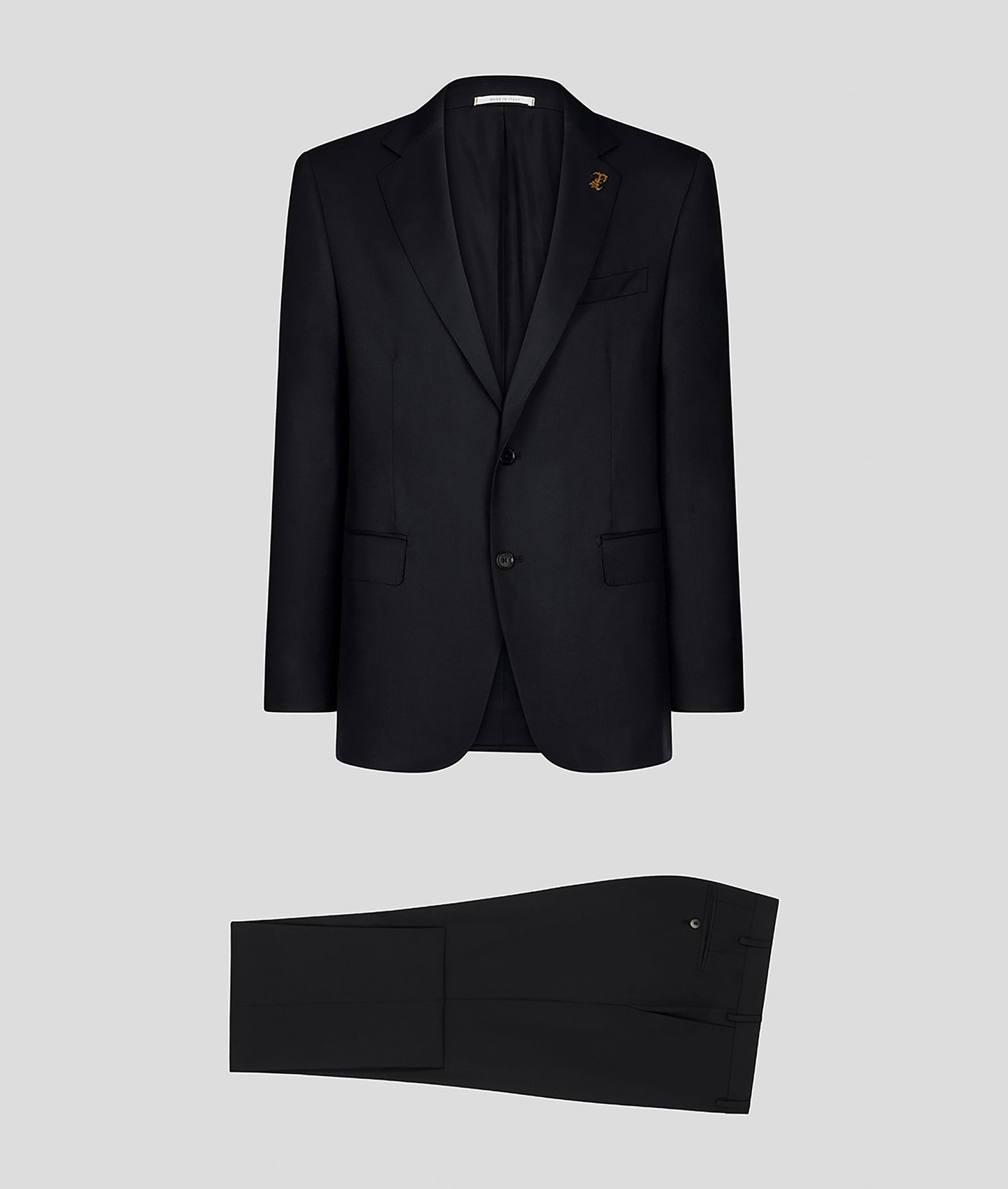 Pal Zileri Natural Comfort Wool Suit – Solid Black