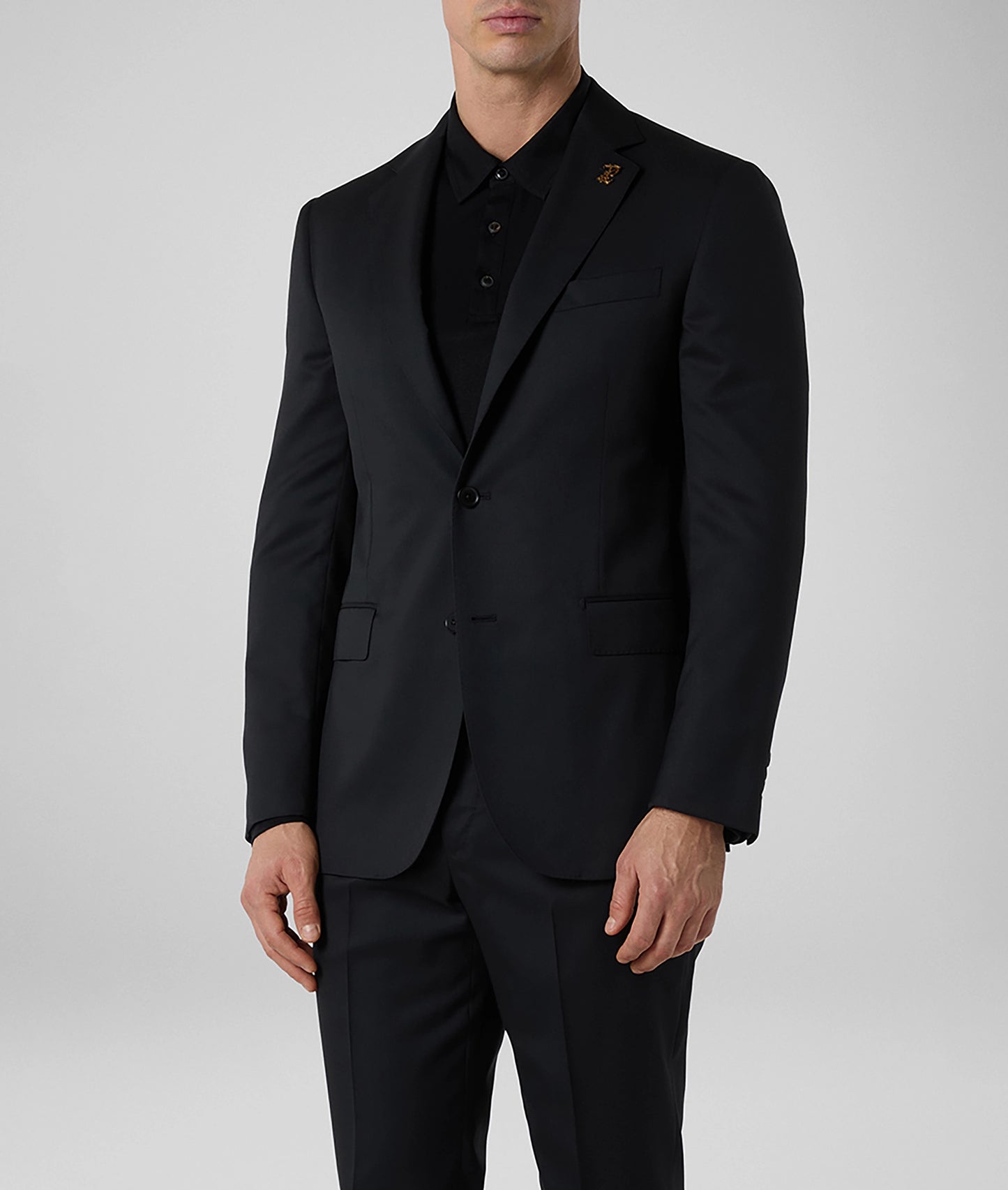 Pal Zileri Natural Comfort Wool Suit – Solid Black