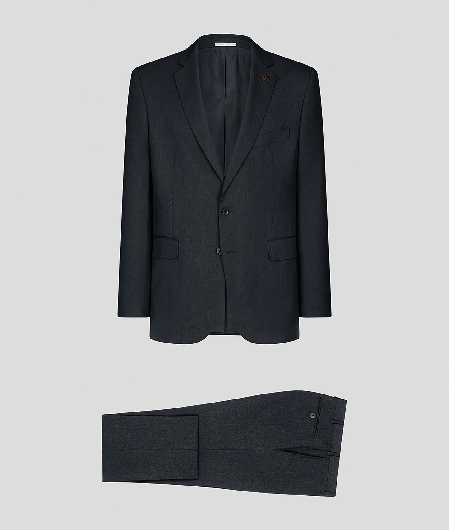 Pal Zileri Natural Comfort Wool Suit – Solid Charcoal Gray