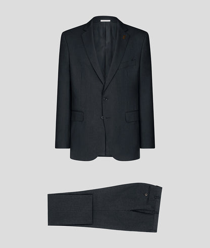 Pal Zileri Natural Comfort Wool Suit – Solid Charcoal Gray