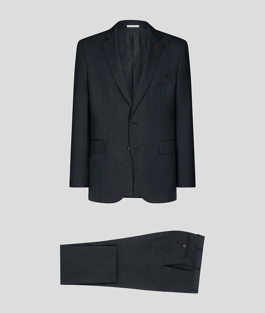 Pal Zileri Natural Comfort Wool Suit – Solid Charcoal Gray