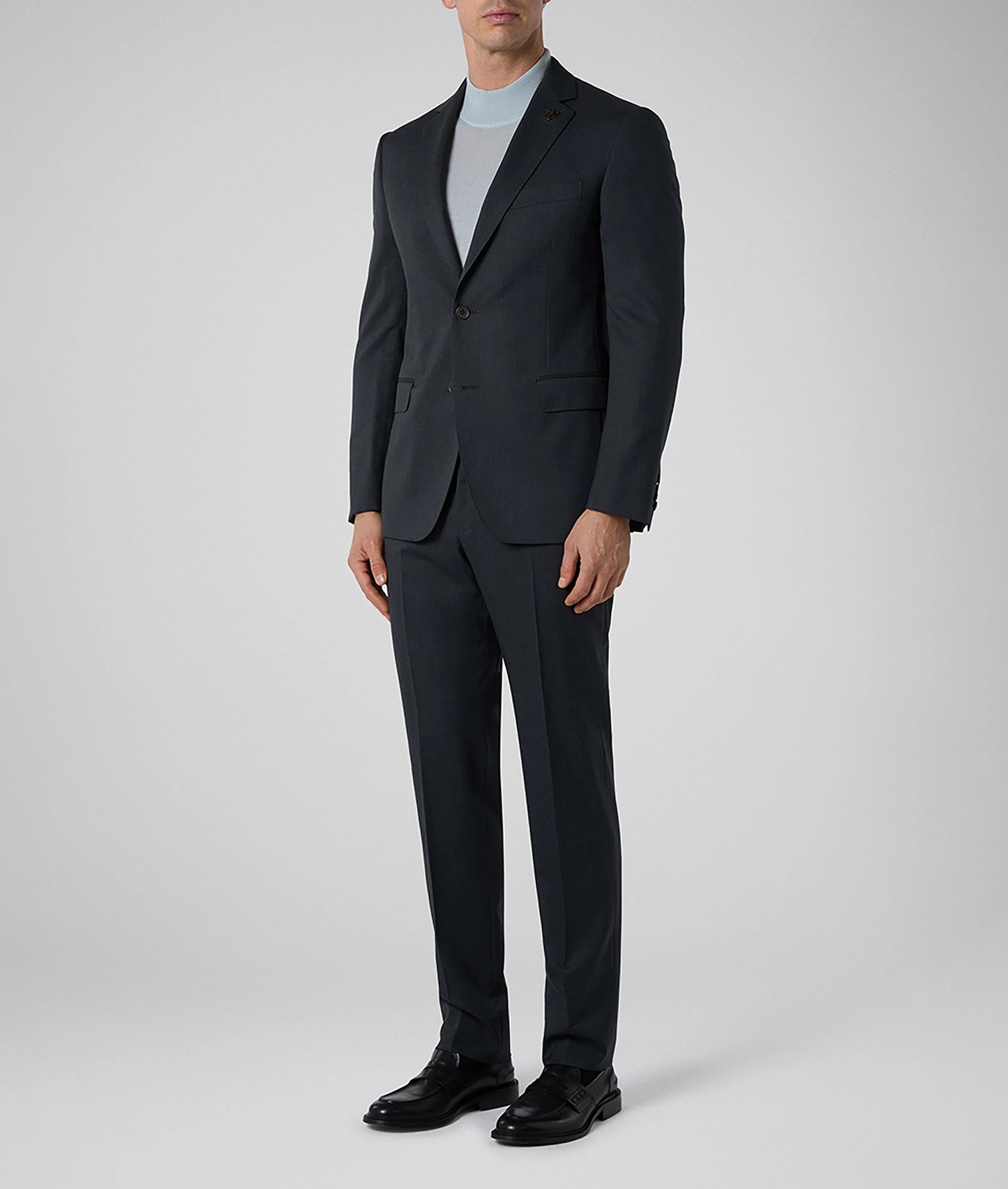 Pal Zileri Natural Comfort Wool Suit – Solid Charcoal Gray
