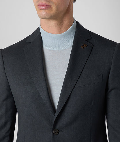 Pal Zileri Natural Comfort Wool Suit – Solid Charcoal Gray