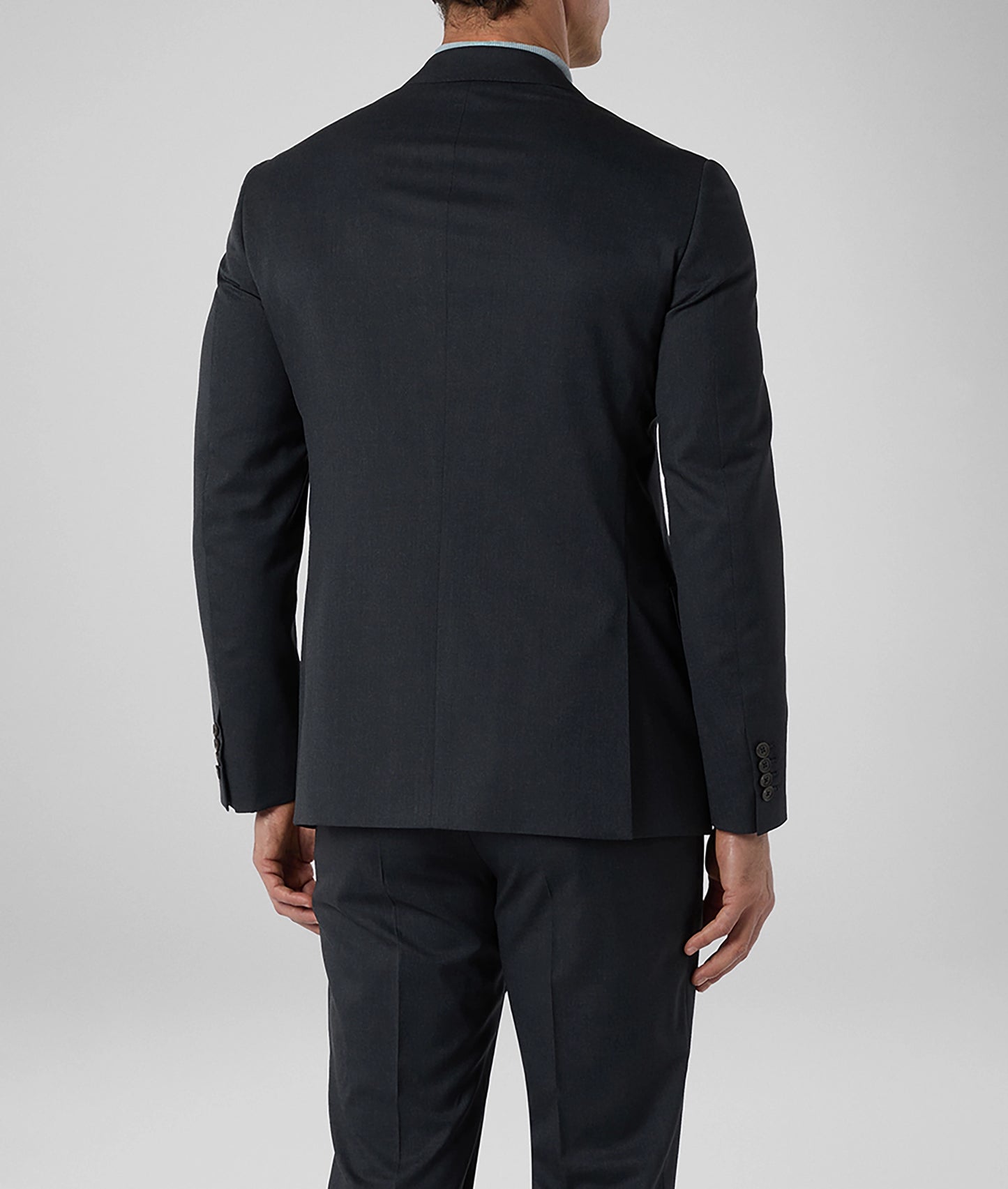 Pal Zileri Natural Comfort Wool Suit – Solid Charcoal Gray