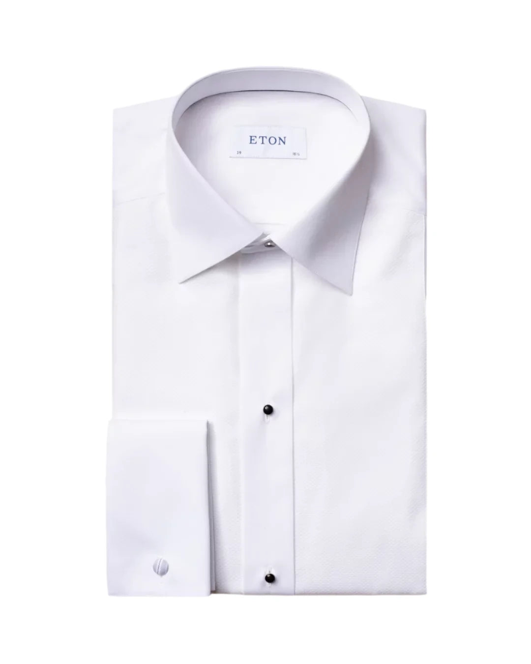 Eton White Piqué Tuxedo Shirt