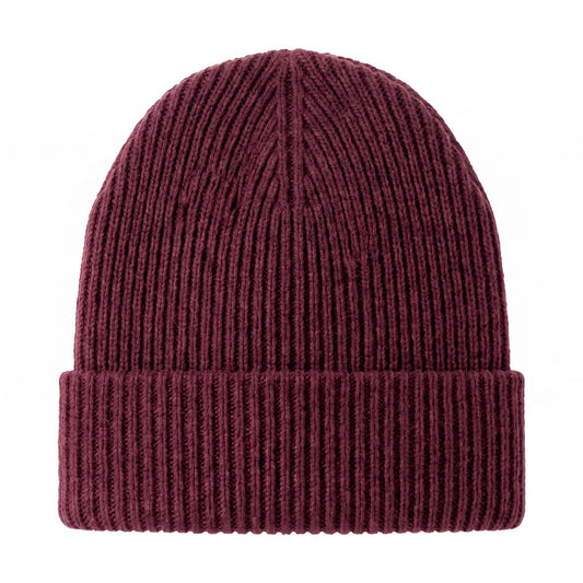 Ferrante Wool & Cashmere Beanie in Wine