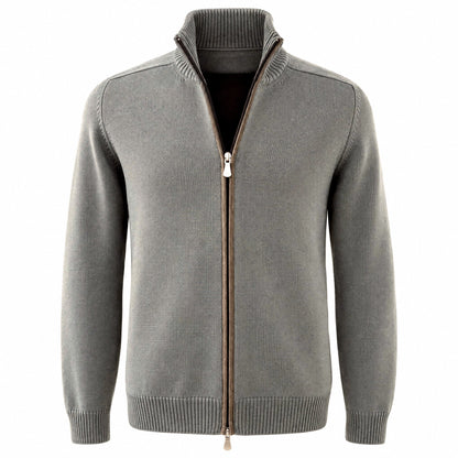 Gran Sasso Wool Full-Zip Jacket in Sage