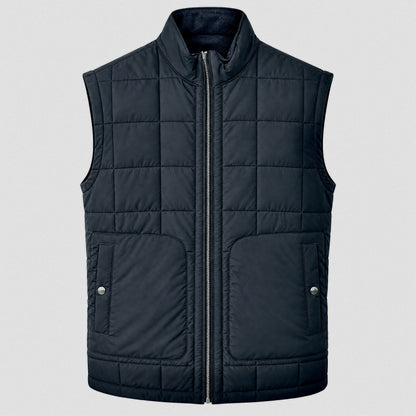 Pal Zileri Reversible Quilted Vest in Blue