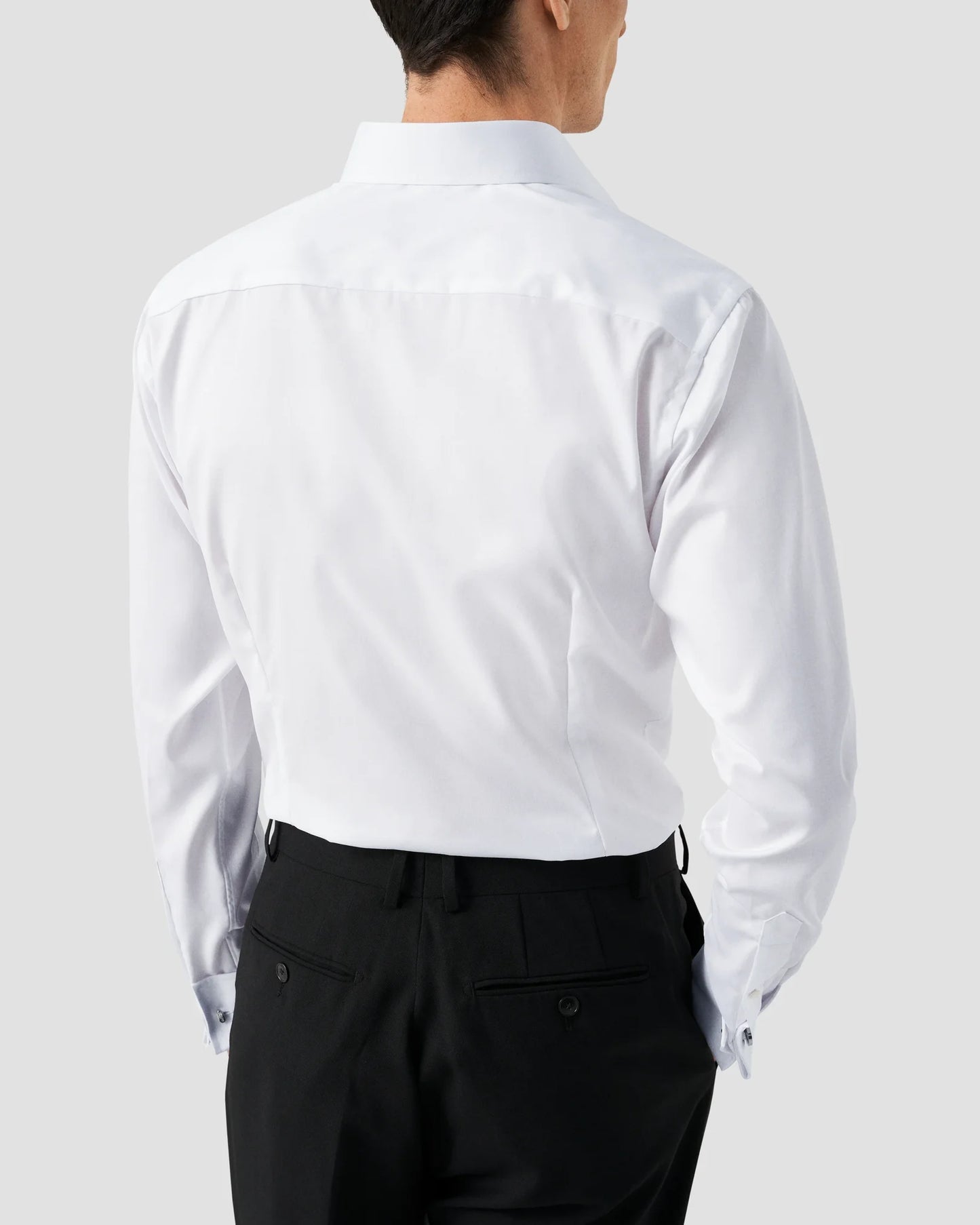 Eton Signature Twill Dress Shirt in French Cuff - White