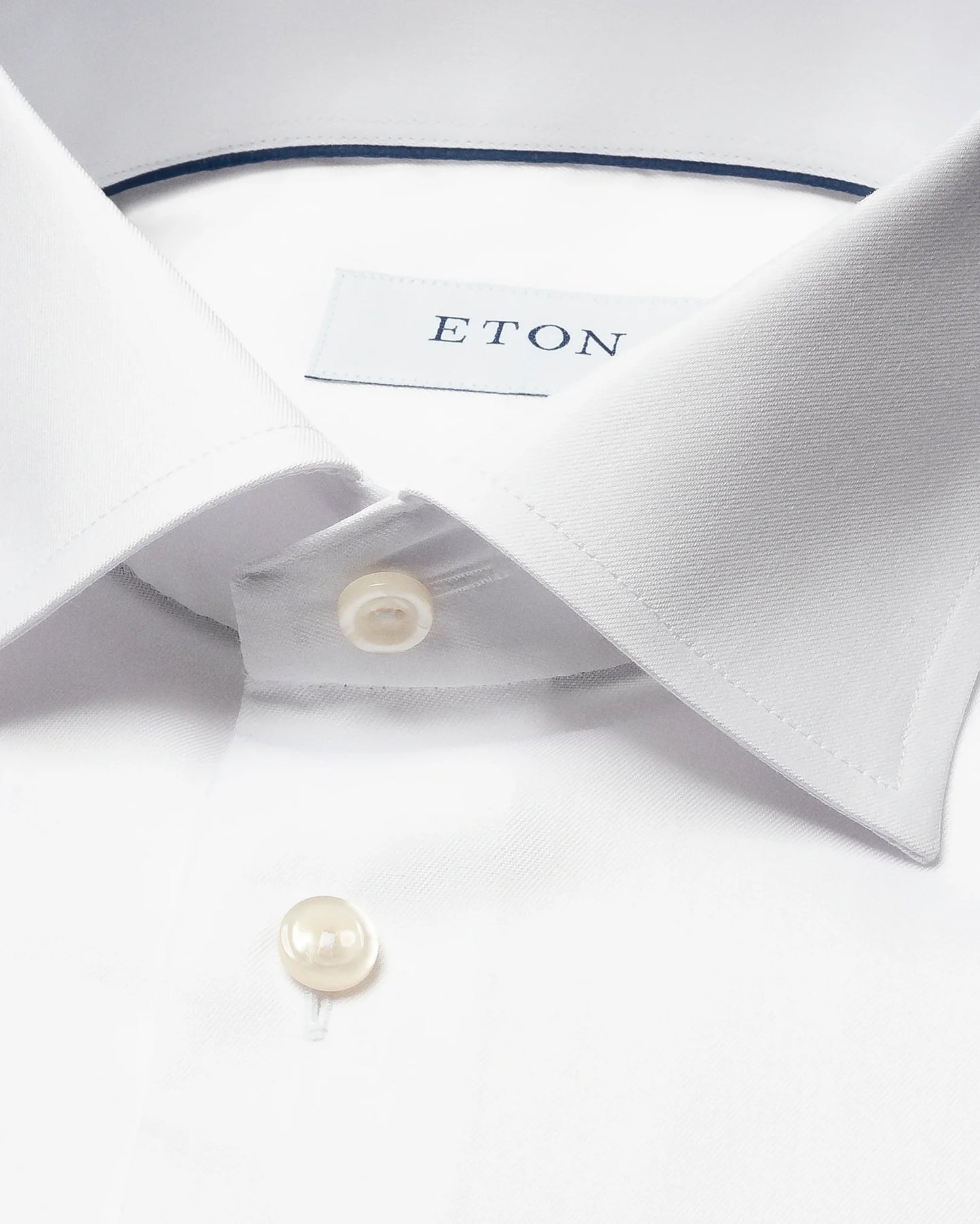 Eton Signature Twill Dress Shirt in French Cuff - White