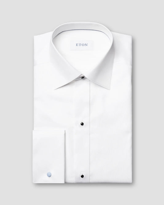 Eton Fine Striped Bib Evening Shirt Slim Fit